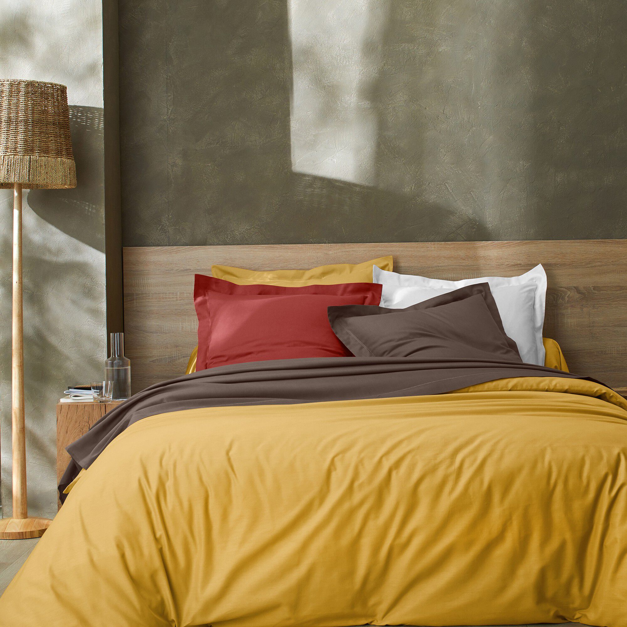 Linge de lit uni coton