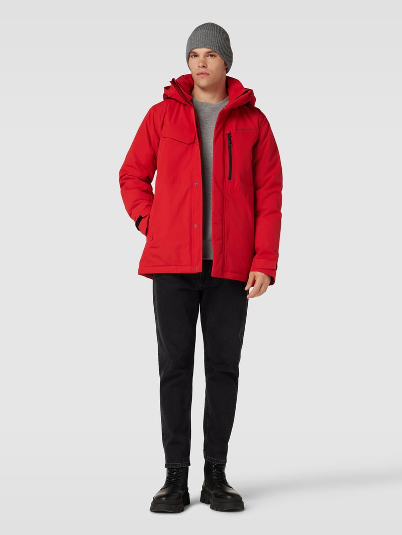 Jacke mit Label-Details Modell 'STEFAN' in rot