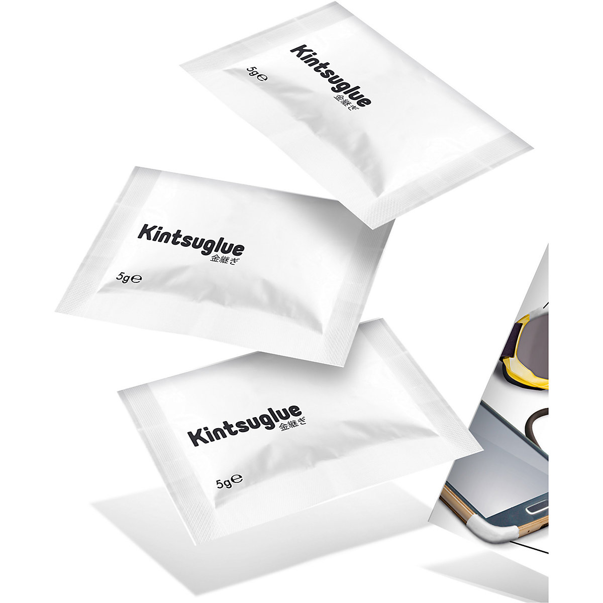 Kintsuglue weiß, 3x5g