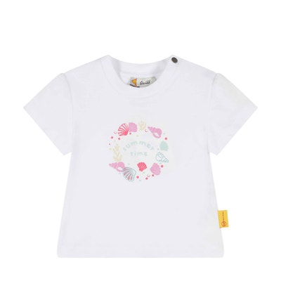 T-Shirt kurzarm, weiß für Mädchen