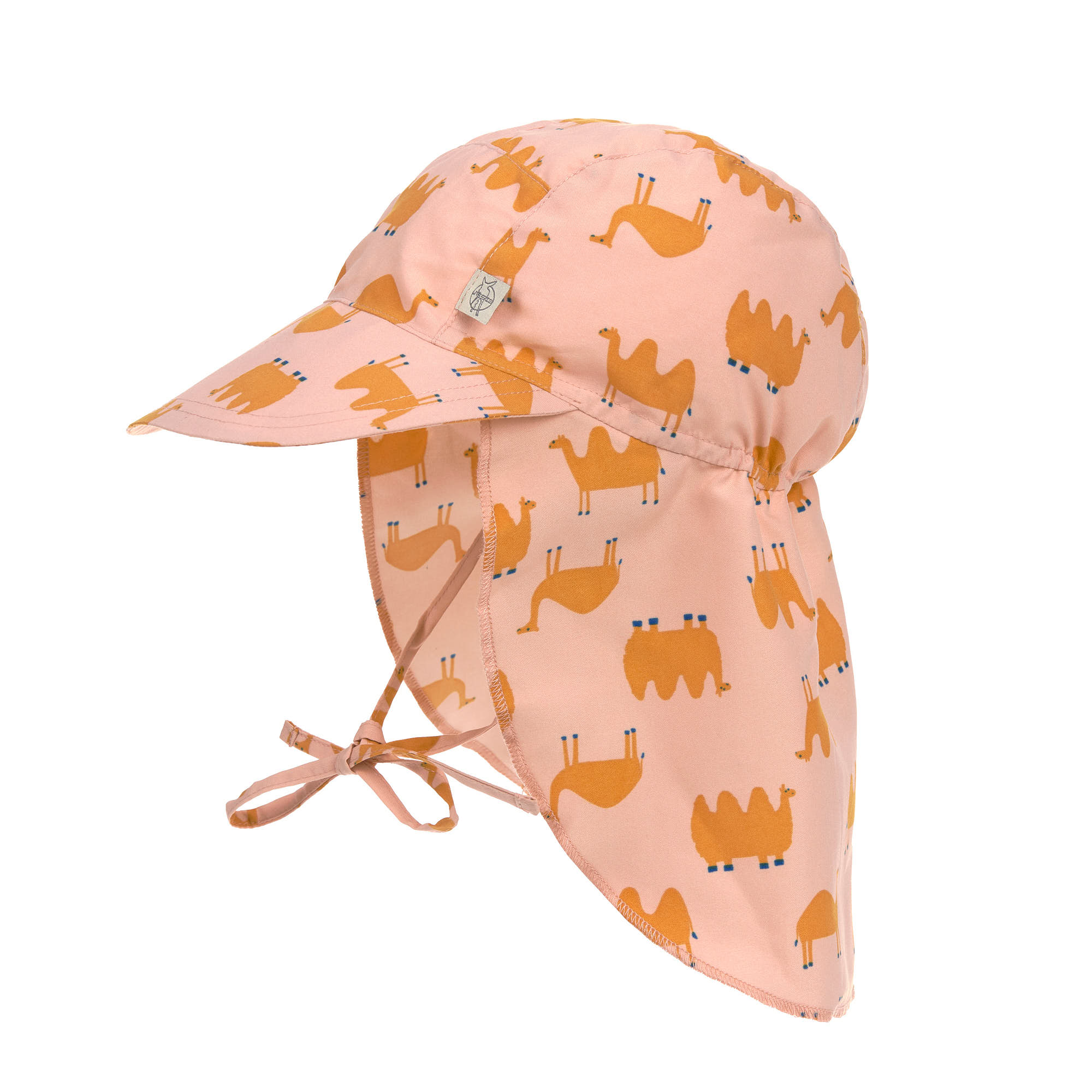 Sonnenhut Baby (UV Schutz & Nackenschutz) - Kamel, Pink