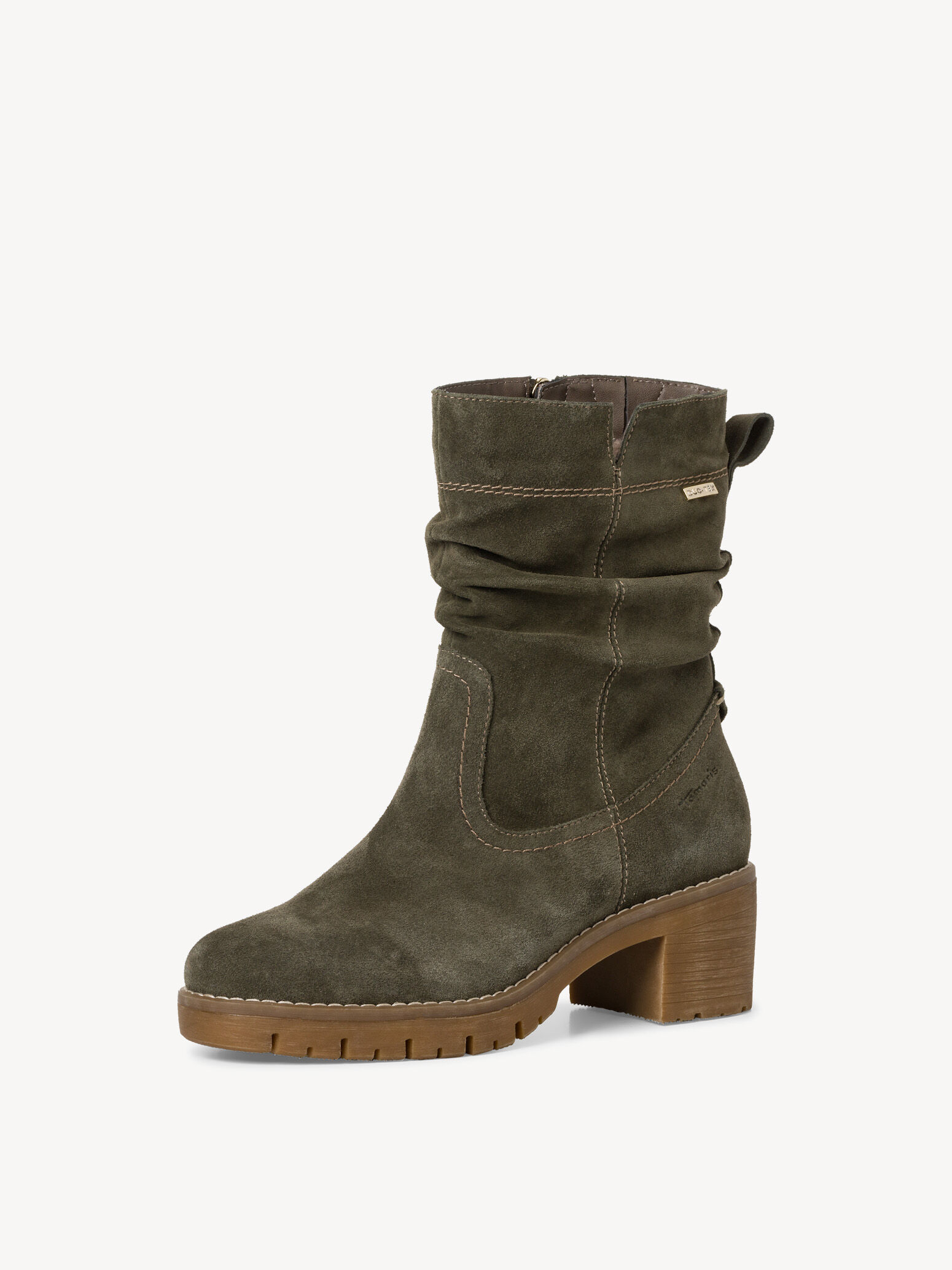 Bottine en cuir - vert
