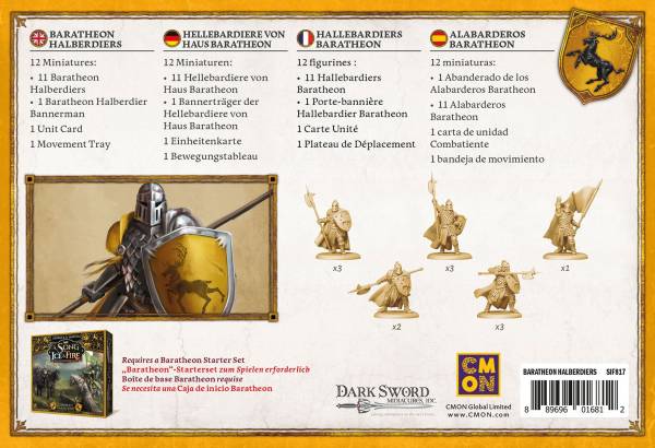 A Song of Ice & Fire - Baratheon Halberdiers (Erw.)
