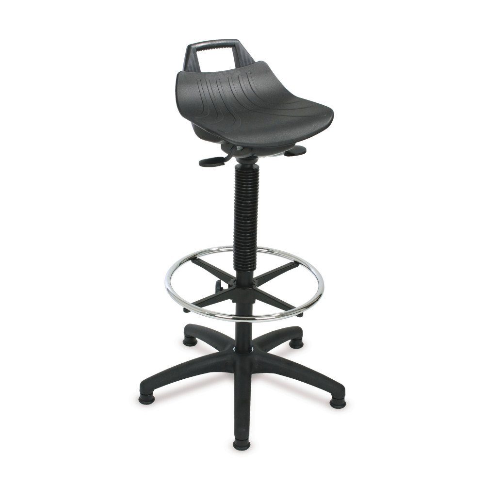 PROREGAL® Stehhilfe Stehhilfe Denver Hoch, Sitzhöhe 61-86cm, Ø63cm, tdw 110kg