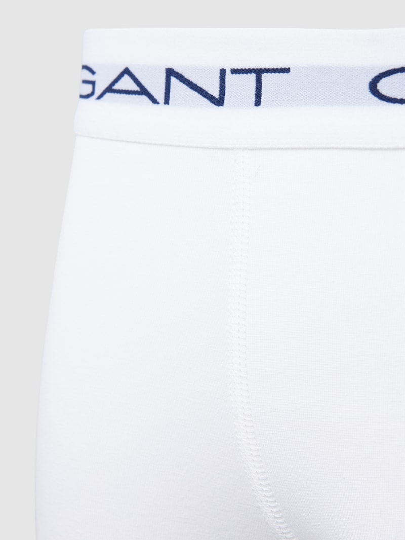Trunks mit elastischem Logo-Bund im 3er-Pack in weiß