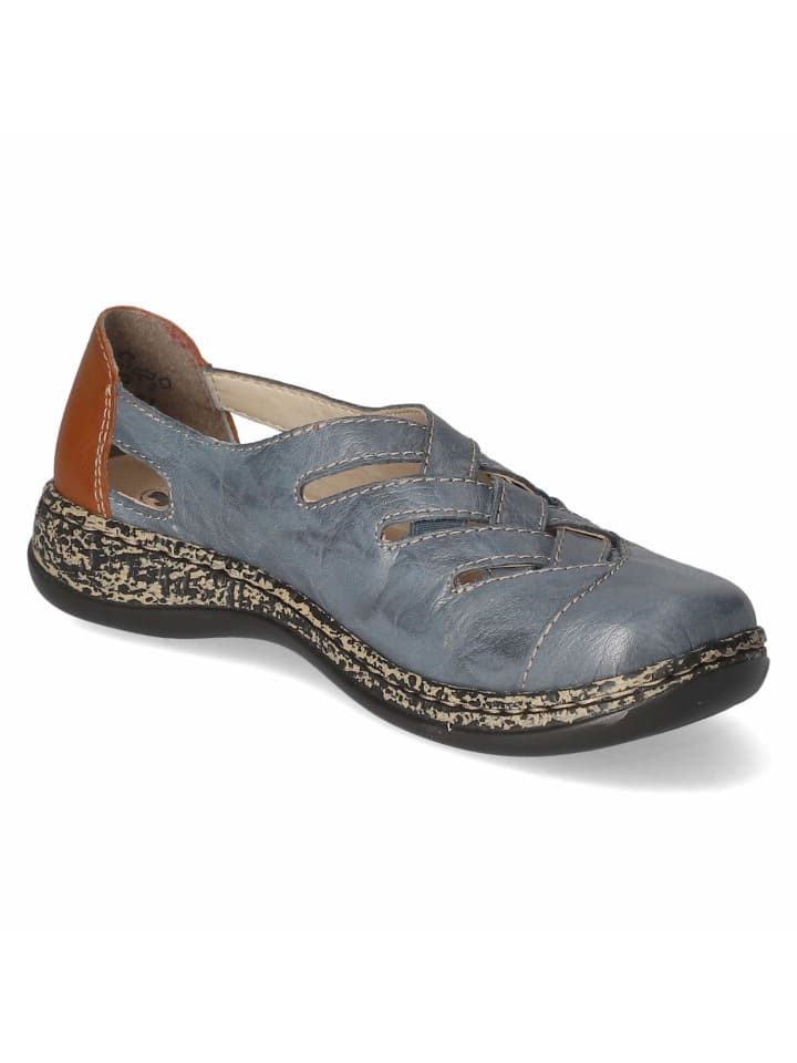 rieker Slipper in Blau günstig kaufen