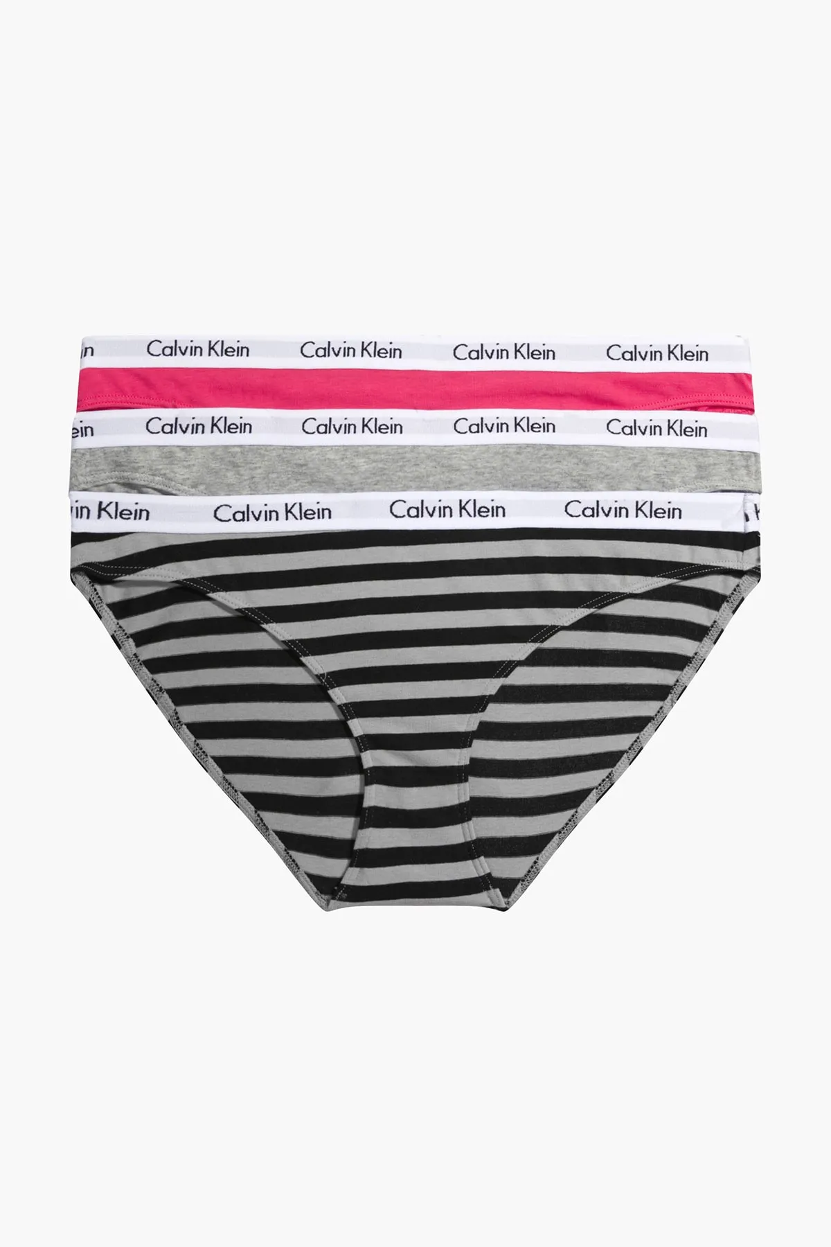 Calvin Klein  Slip Damen / Mädchen PINK/GREY/RAINER STRIPE_SILVER