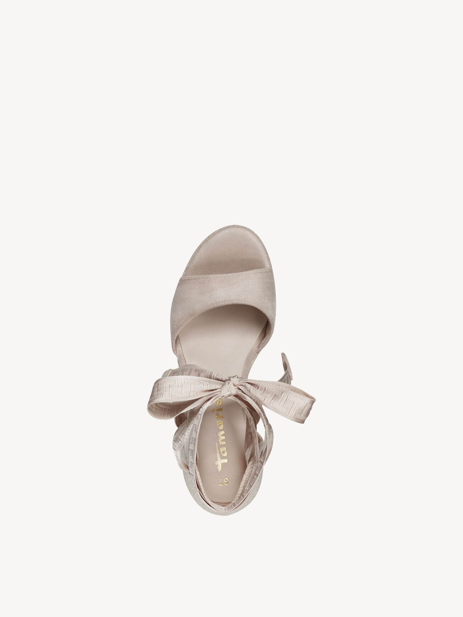 Sandale à talon - beige