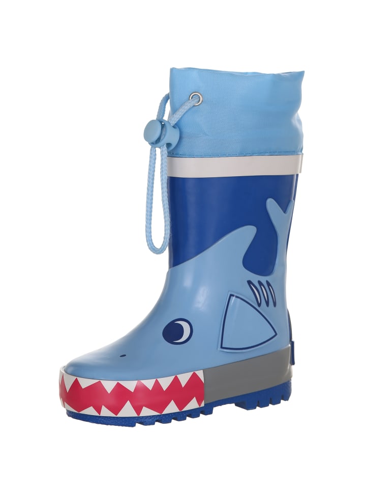 Playshoes Gummistiefel Hai in Blau günstig kaufen