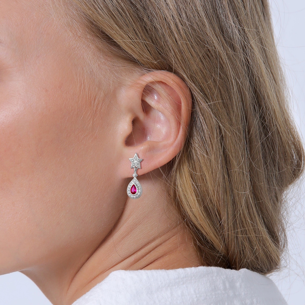 Elli PREMIUM Elli PREMIUM Boucles d'Oreilles Femmes pendentif d'oreilles goutte étoile élégant Boucles d'oreilles