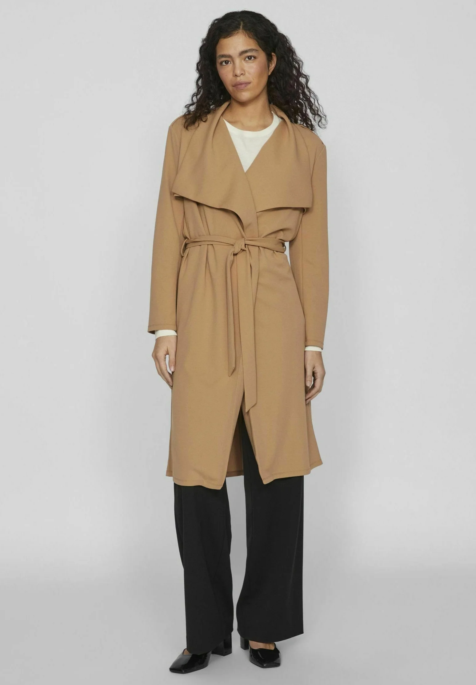 VILA VICLARA LONG DRAPY - Gabardina