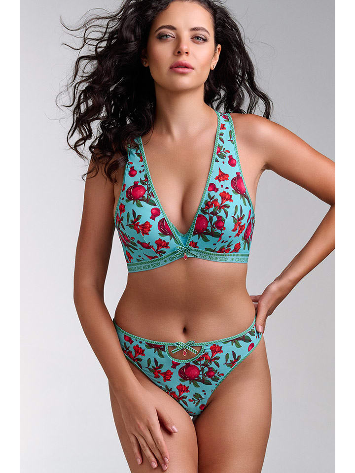 Marlies Dekkers Push-up-BH in Türkis/ Rot günstig kaufen