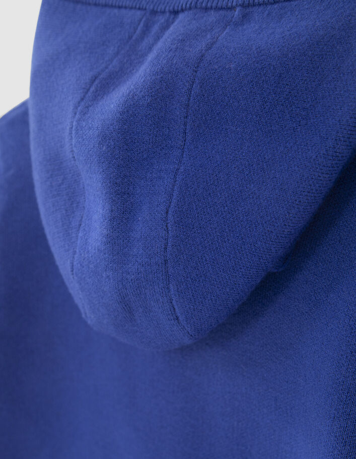 Pull bleu tricot Intarsia bouledogue garçon