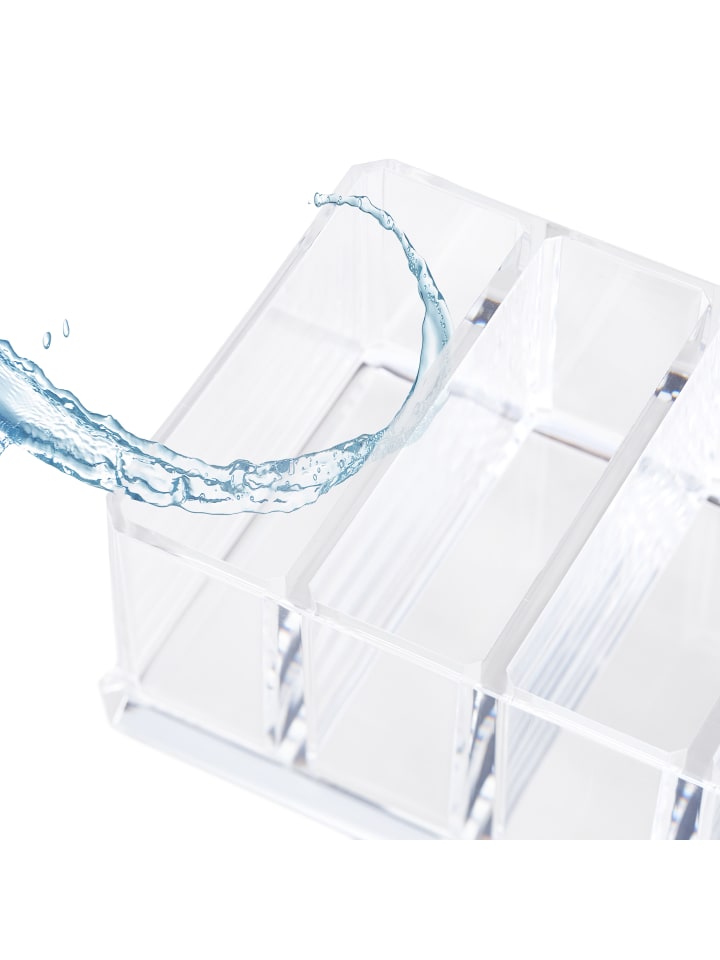 relaxdays Make Up Organizer in Transparent - (B)25,5 x (H)5 x (T)9 cm günstig kaufen onesize