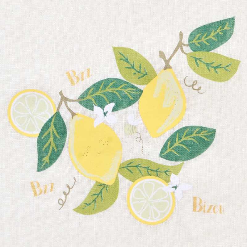 Serviette bavoir Citron