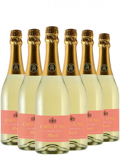 Peach SEKT schäumendes Getränk aus entalkoholisiertem Wein - Carl Jung
