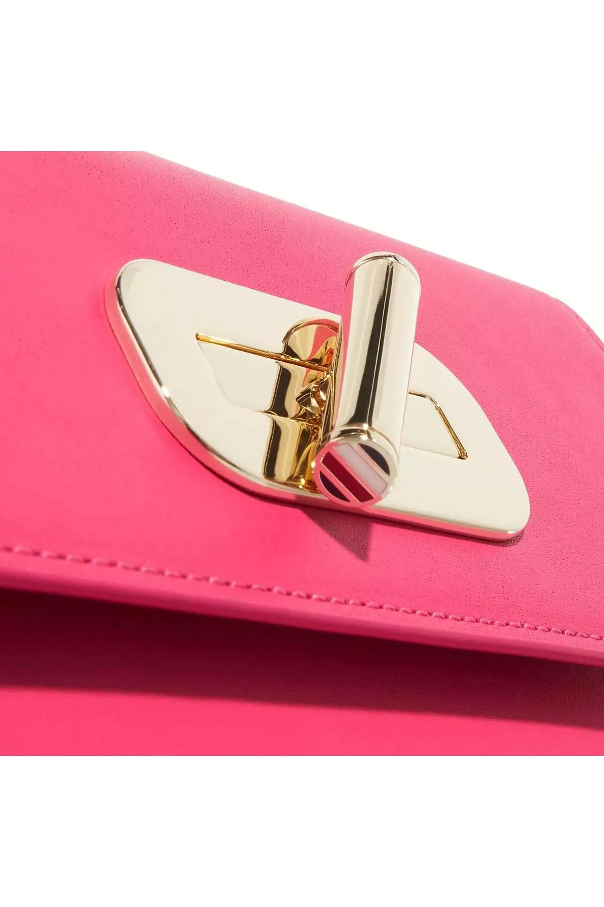 Tommy Hilfiger  Turnlock Leder Journee TL Helles Kirschrot