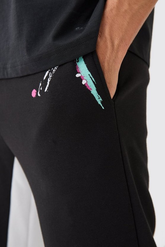 Jogginghose mit Farbspritzern