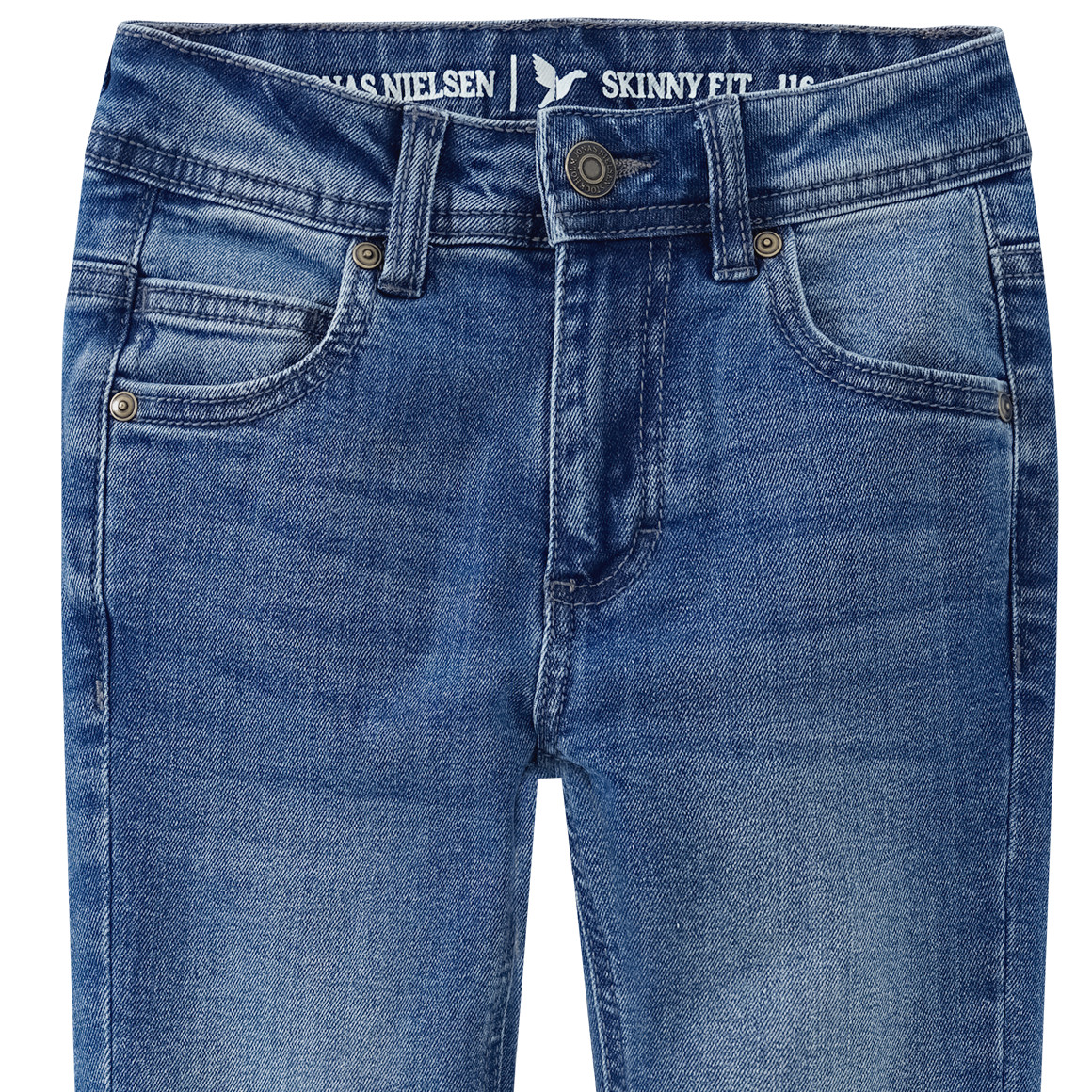 Jungen Skinny-Jeans mit Used-Waschung