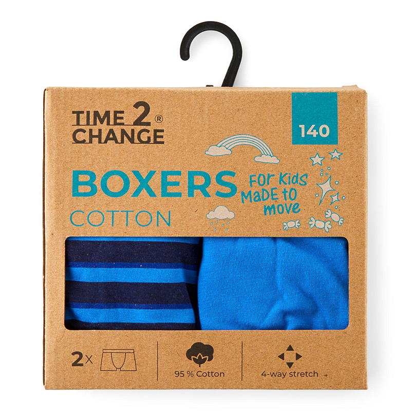 Time 2 Change Boxershorts 2-pk str 140