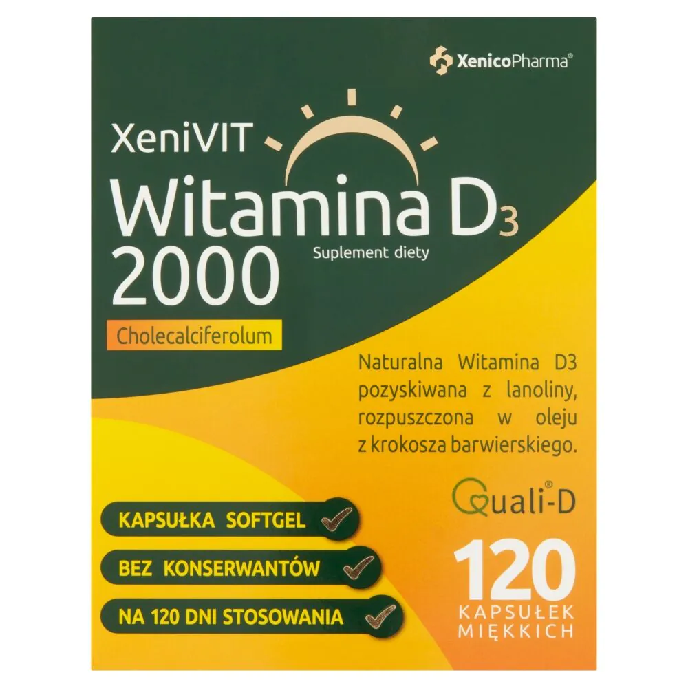 Xenivit Vitamin D 2000 IU, kapsule