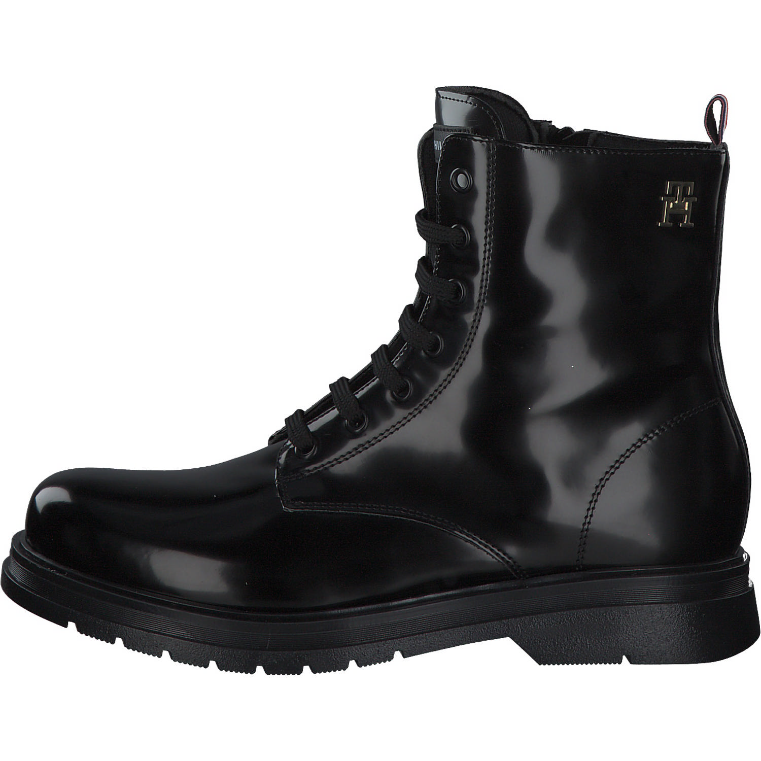 Tommy Hilfiger T4A5-32411, Schnürstiefeletten, Kinder, BLACK