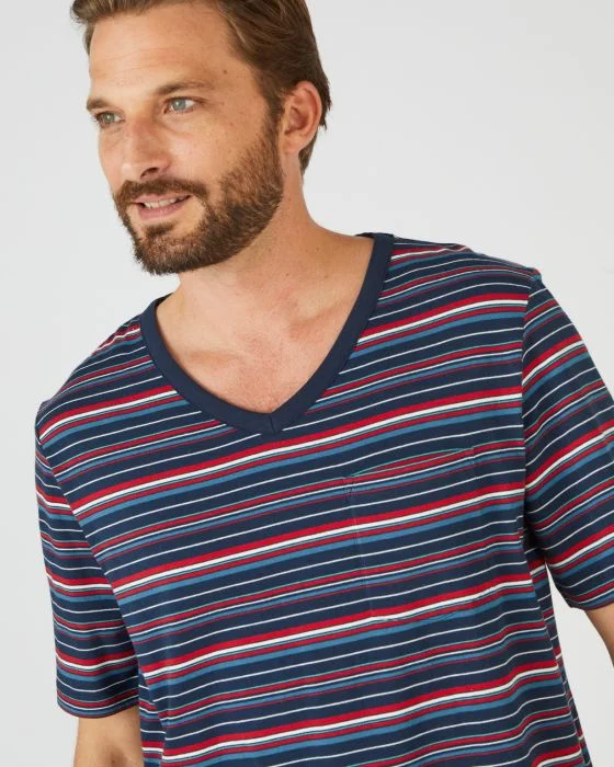 Pyjashort rayé en maille jersey