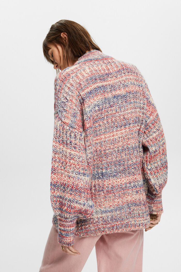 Mehrfarbiger Pullover mit Stehkragen