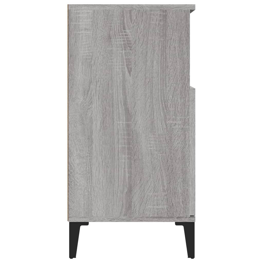 vidaXL Sideboard Sideboard Grau Sonoma 60x35x70 cm Holzwerkstoff (1 St)