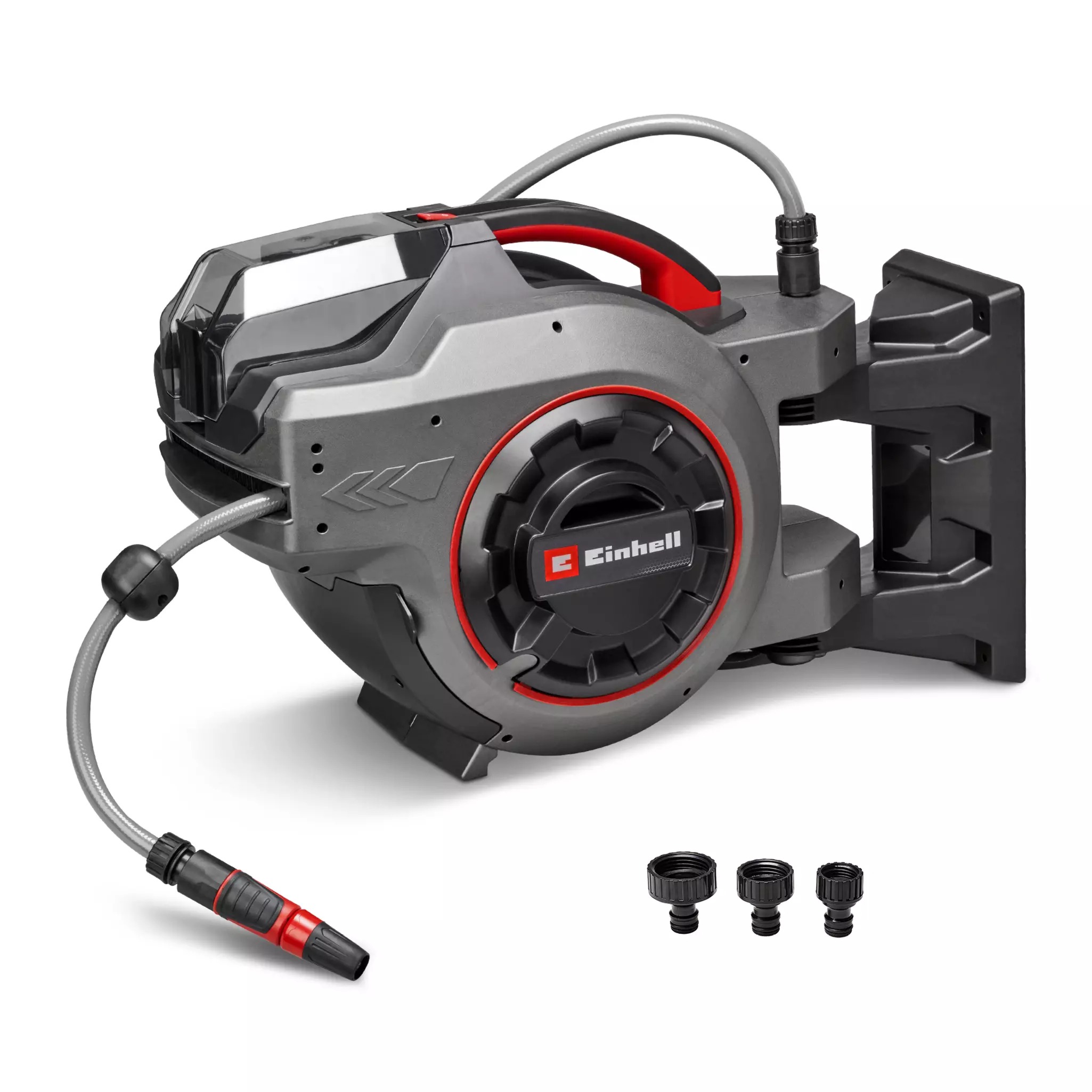 Avvolgitubo cordless Einhell 4173773 GE-HR 18/30-1 Li Solo, batteria e caricabatterie esclusi, nella confezione.
