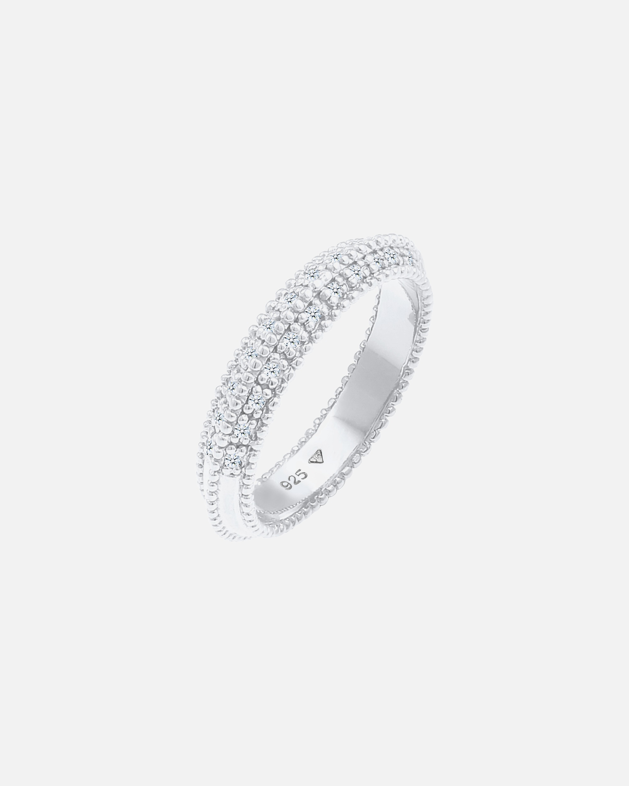 Elli DIAMONDS moteriškas sužadėtuvių žiedas (0,12 ct.) iš 925 prabos sidabro