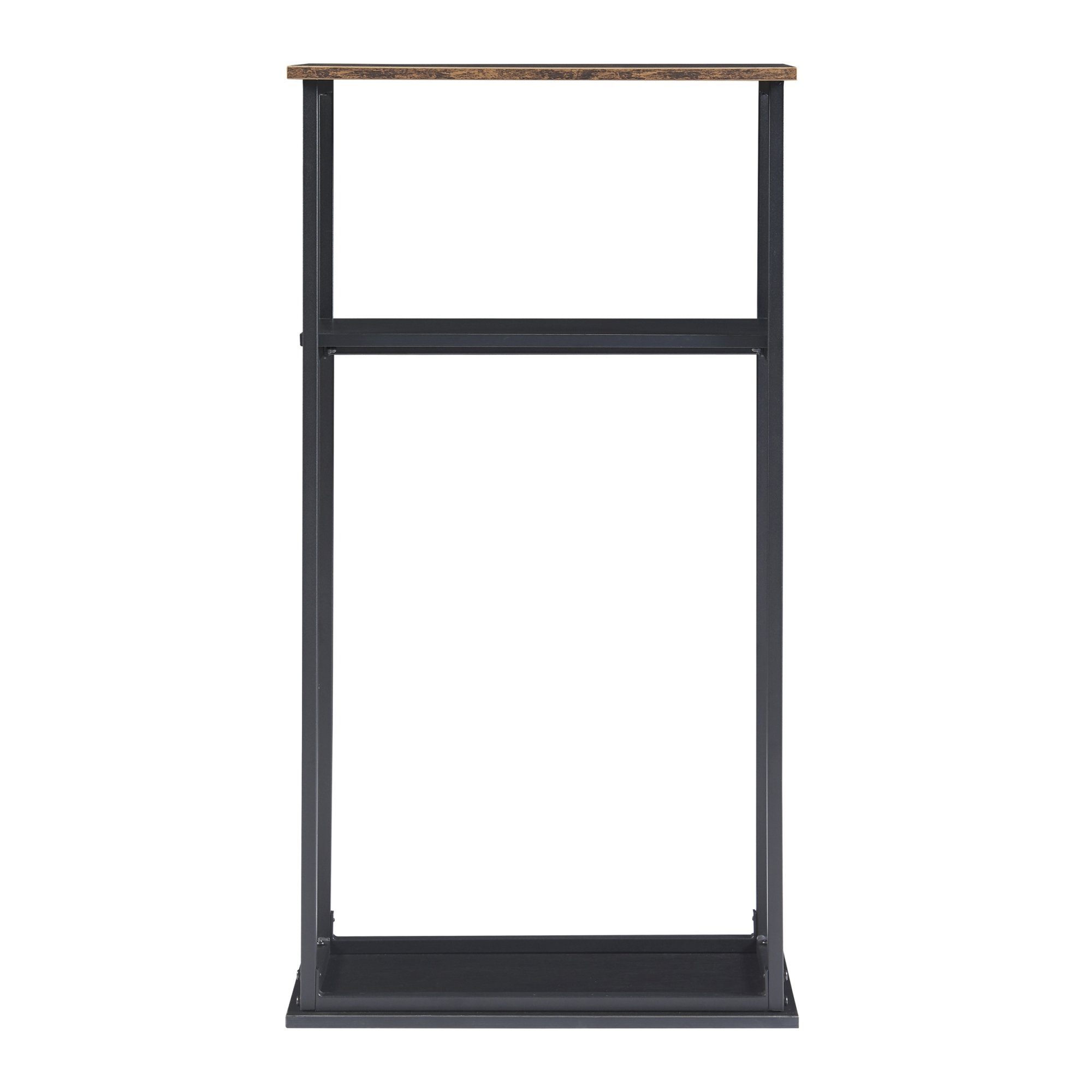 en.casa Kaminholzregal, BxTxH:60x30x112 cm, Turku mit Ablagen aus Stahl für Innen