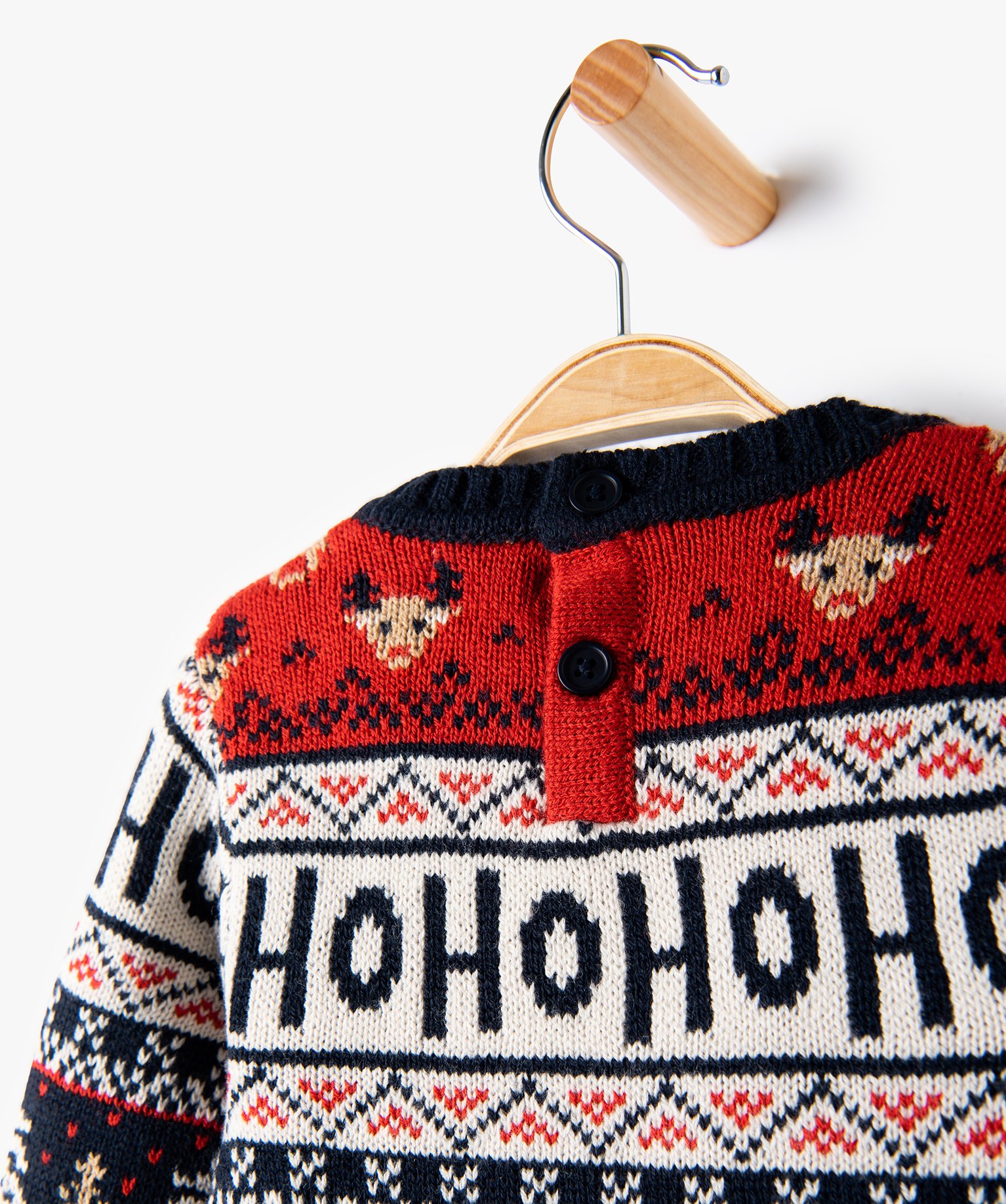 Pull de Nol bébé Garçon en jacquard multicolore rouge | GEMO