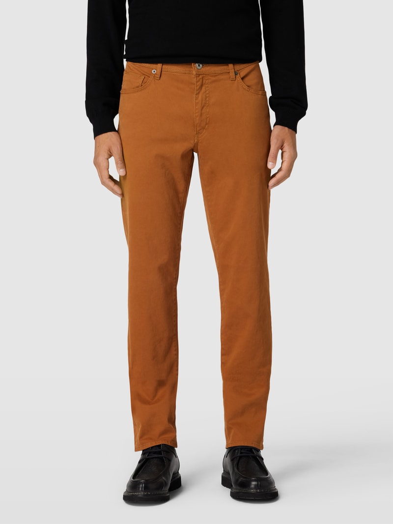 Hose im 5-Pocket-Design Modell 'Cadiz' in cognac
