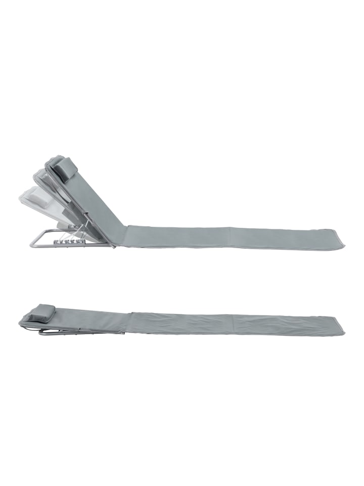 en.casa Strandmatte Cellorigo in Grau (L)160cm (B)49cm günstig kaufen onesize
