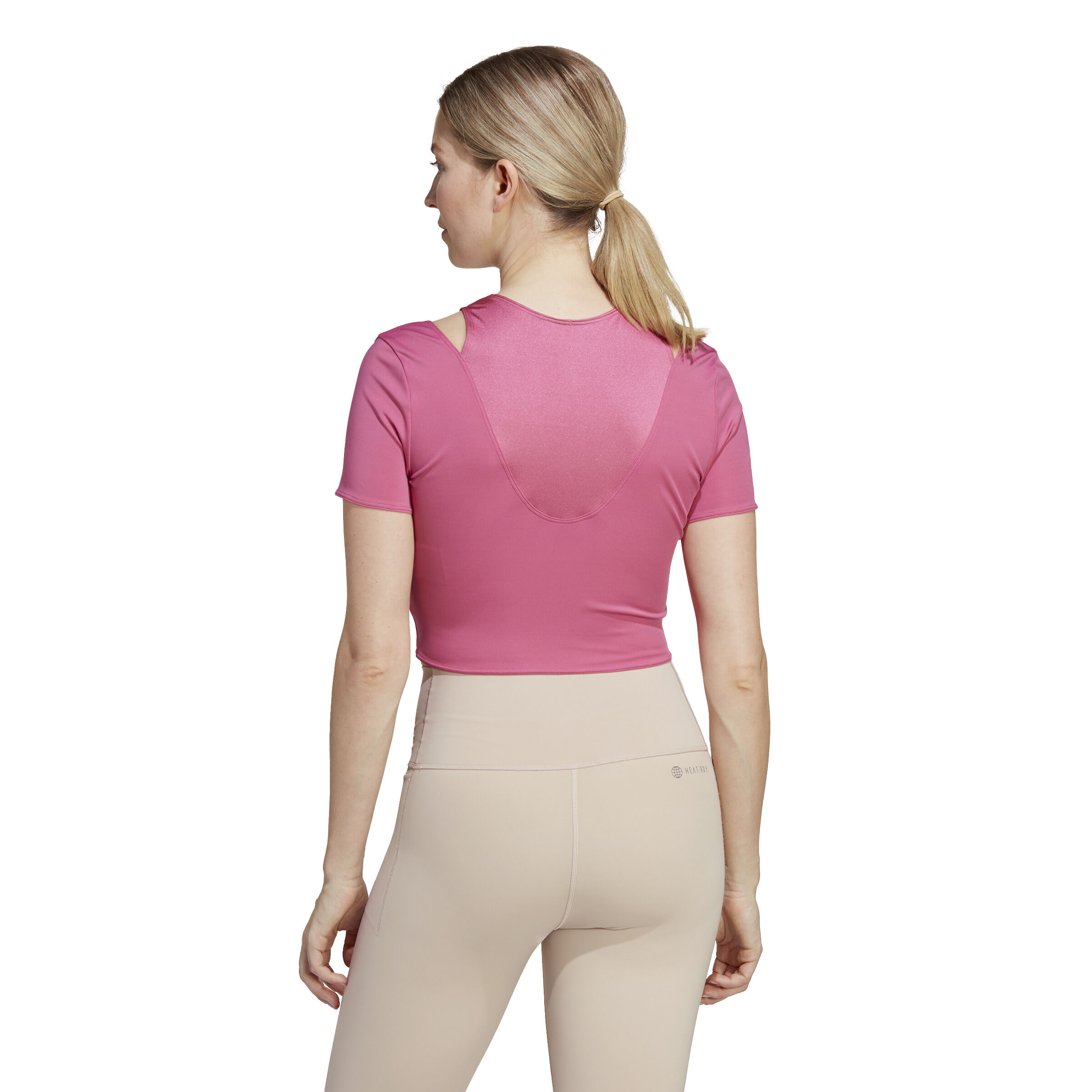 Training HIIT AEROREADY Crop Training T-Shirt Damen - Pink