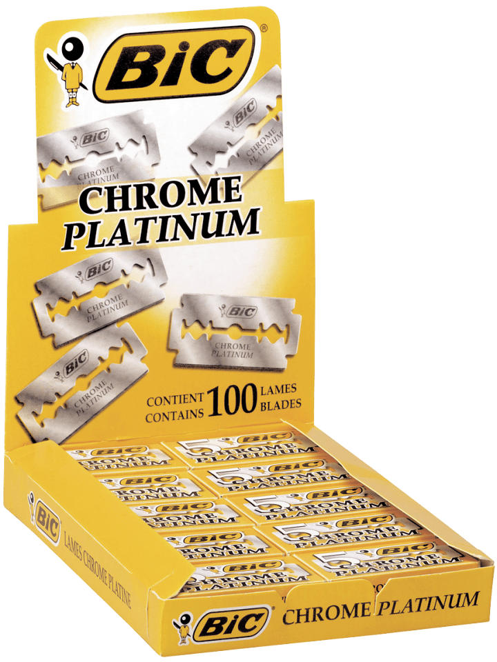 Bic Rasierklingen, 100 Stück, Chrome Platinum, für jeden Rasierhobel, rostfrei günstig kaufen onesize