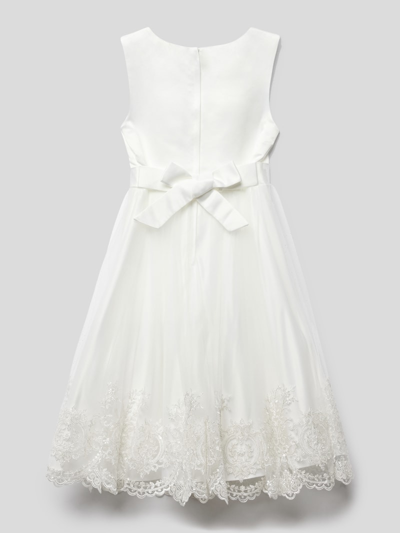 Kleid mit Schleifen-Detail in offwhite