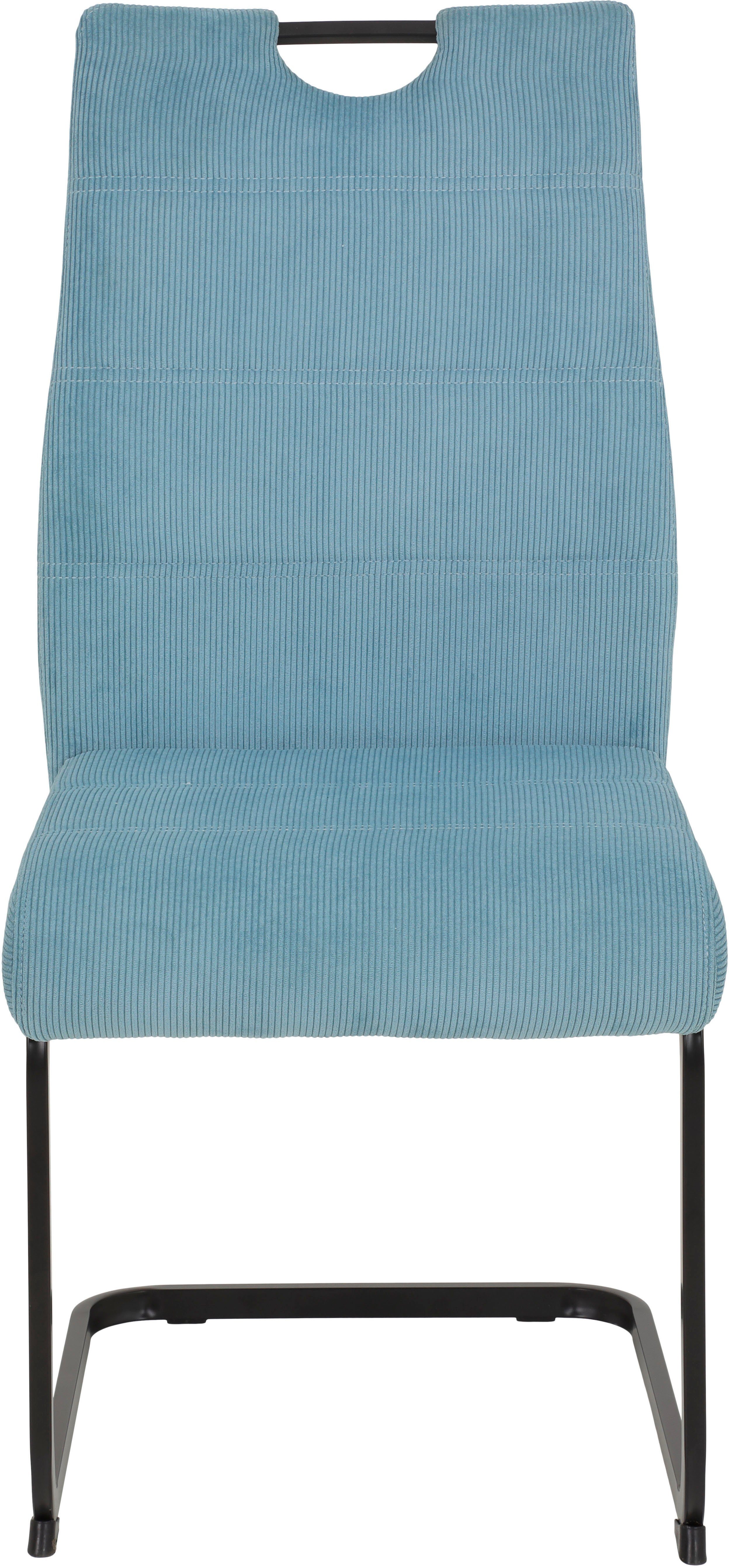 HELA Freischwinger Melina II S (Set, 2 St), Cord oder Bouclé Bezug, Komfortbreite, 140 KG belastbar