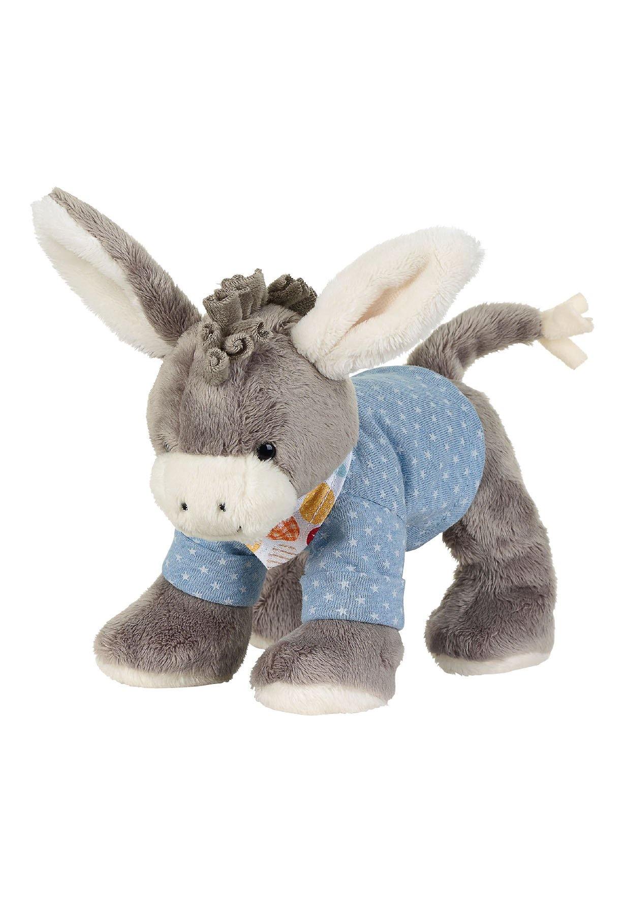 Spieltier Esel Emmi in Hellblau, 20 cm