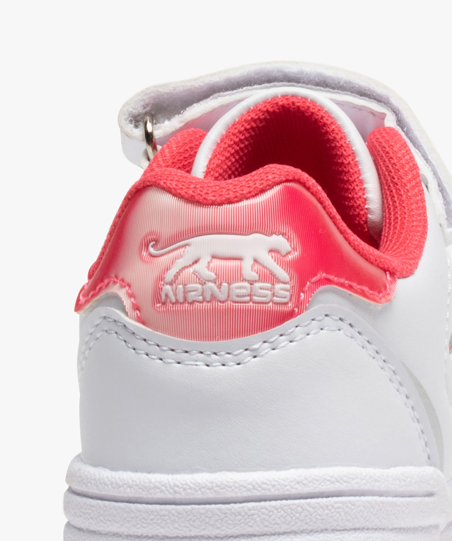 Baskets fille bicolores à lacets et scratch - Airness blanc | GEMO