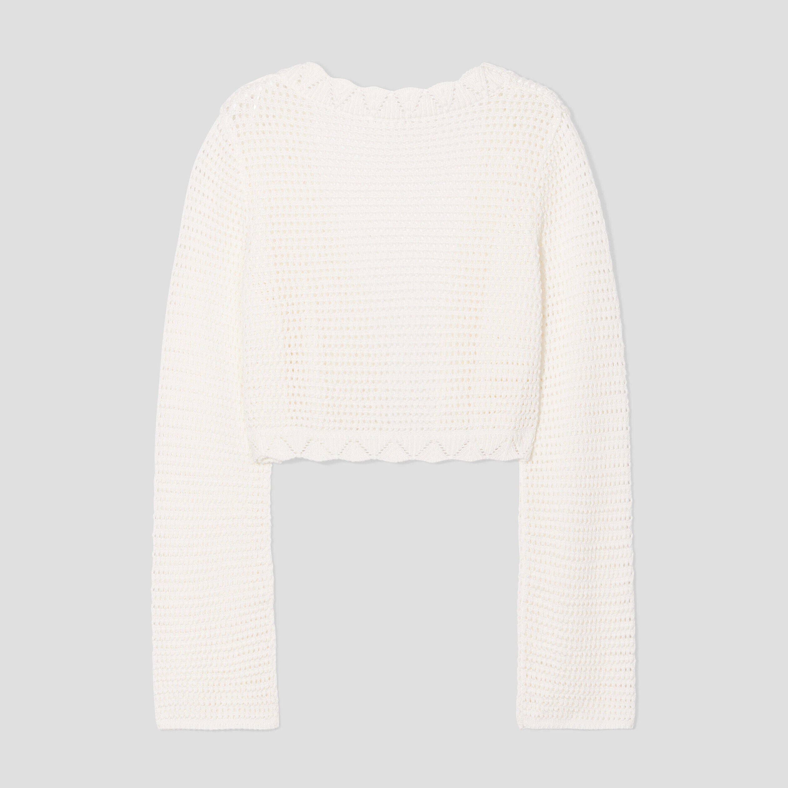 Gilet en crochet ecru femme | Cache Cache