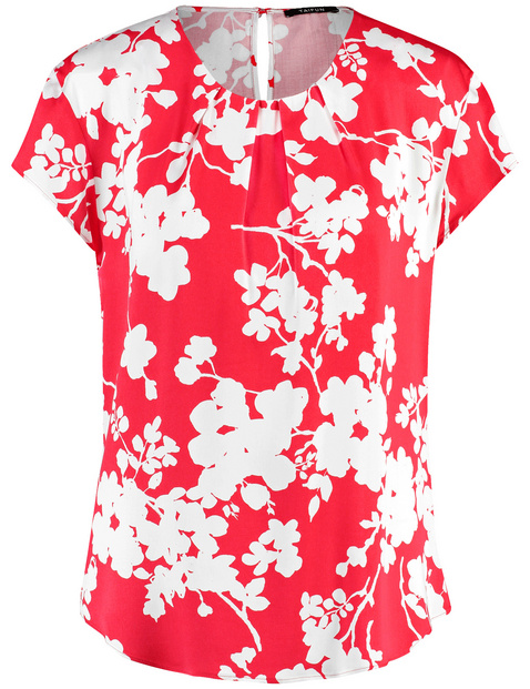 Kurzarmbluse mit Floralprint