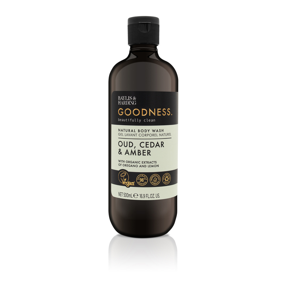 baylis & harding Gel lavant corporel Goodness 500ml - Oud, Cèdre & Ambre Gel lavant