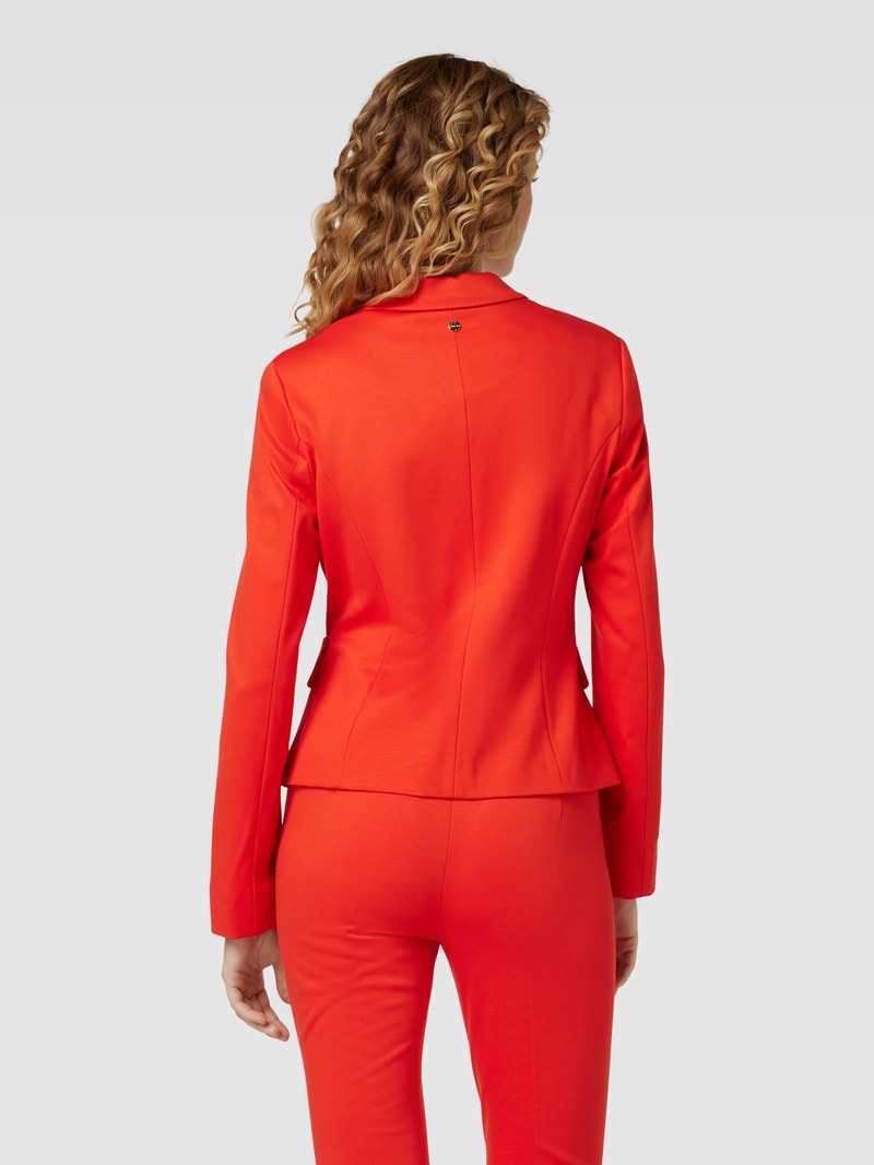 Blazer aus Viskose-Mix mit Stretch-Anteil mit Pattentaschen in hellrot