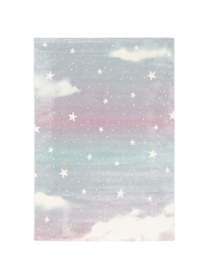 Pergamon Kinder Teppich Maui Kids Wolkenhimmel in Rosa günstig kaufen
