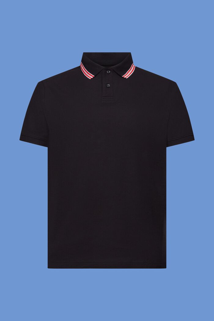Piqué-Poloshirt mit Glitzer, 100 % Baumwolle