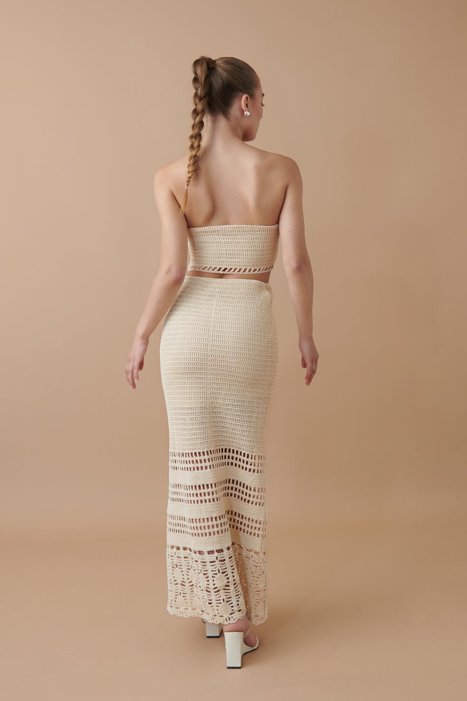 Crochet maxi skirt