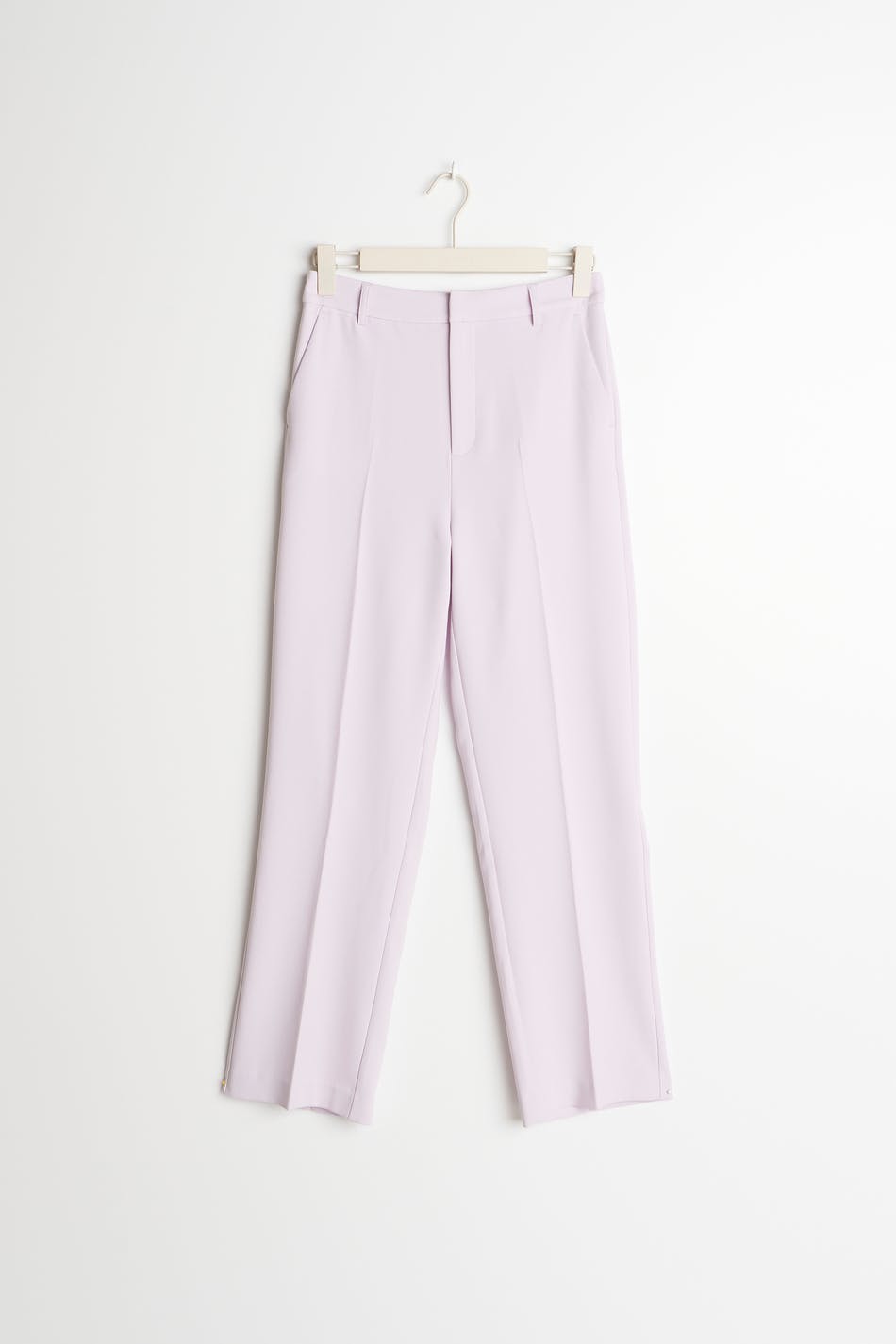 Straight regular trousers