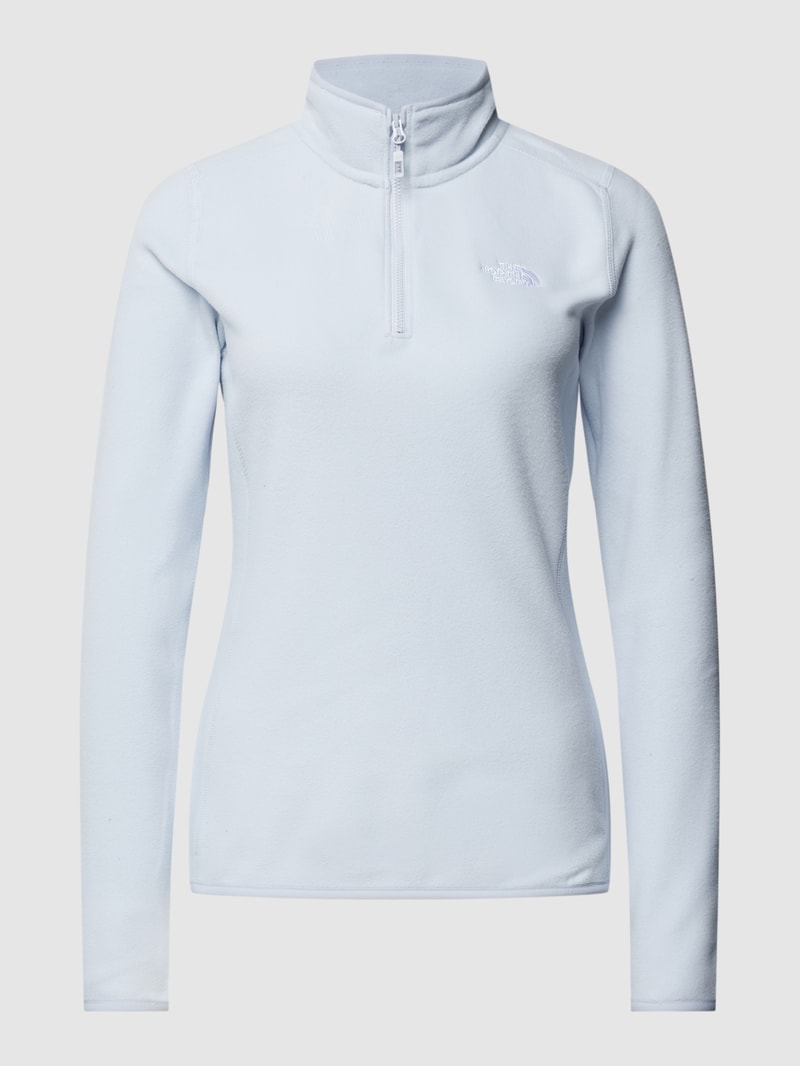 Sweatshirt mit Label-Stitching Modell 'DUSTY' in hellblau